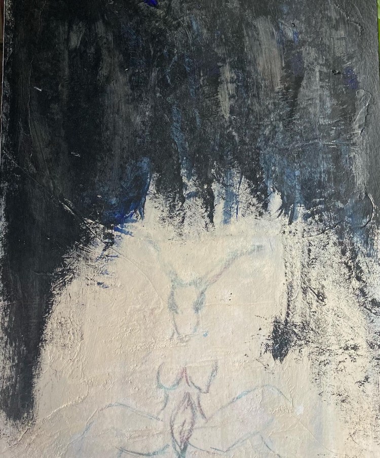 painting horned goddess